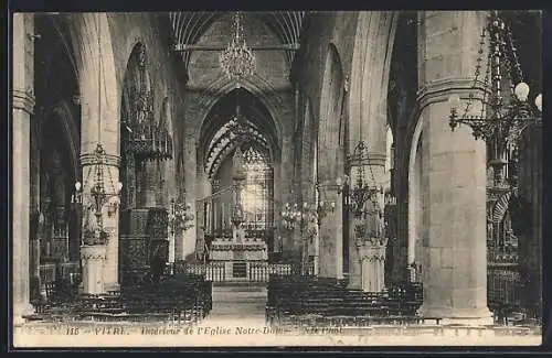 AK Vitré, Intérieur de l`Église Notre-Dame