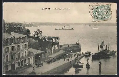 AK Dinard, Arrivée du bateau