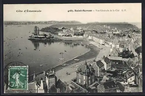 AK Saint-Servan, Vue Générale de la Cité sur la Côte d`Émeraude