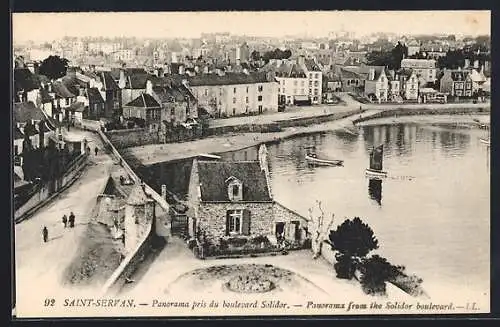 AK Saint-Servan, Panorama pris du boulevard Solidor