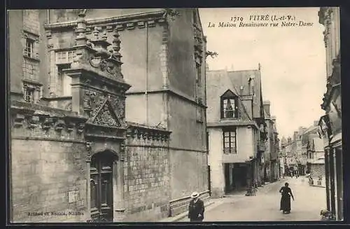 AK Vitré, La Maison Renaissance rue Notre-Dame