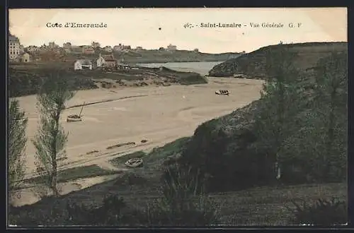 AK Saint-Lunaire, Vue générale de la plage et des environs de la Côte d`Émeraude