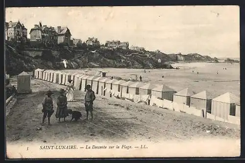 AK Saint-Lunaire, La Descente sur la Plage