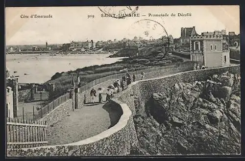 AK Saint-Lunaire, Promenade du Décollé sur la Côte d`Émeraude