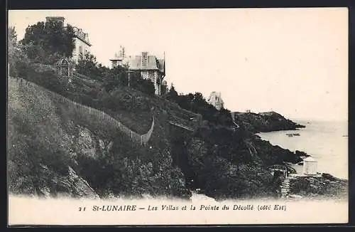 AK Saint-Lunaire, Les Villas et la Pointe du Décollé (côté Est)