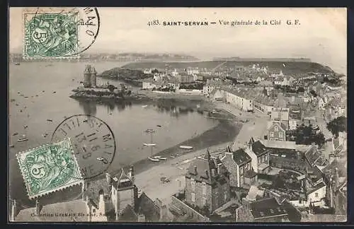 AK Saint-Servan, Vue générale de la Cité