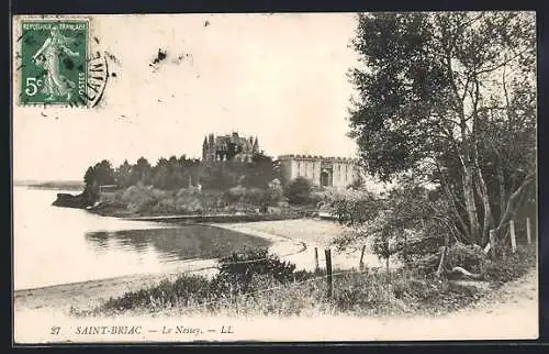 AK Saint-Briac, Le Nessay et la plage au bord de la mer