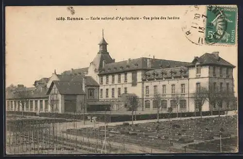 AK Rennes, École nationale d`Agriculture, Vue prise des jardins