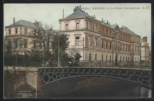 AK Rennes, Le Palais Universitaire et le pont voisin