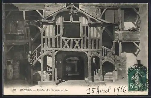 AK Rennes, Escalier des Carmes