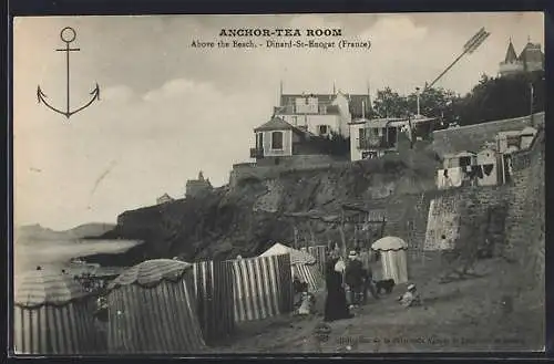 AK Dinard-St-Enogat, Anchor Tea Room au-dessus de la plage de St-Énogat