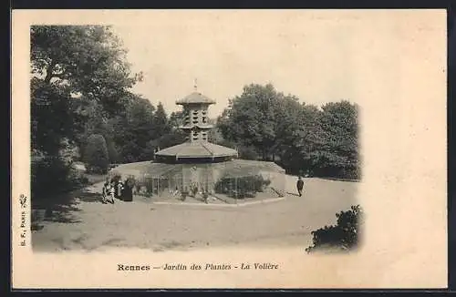 AK Rennes, Jardin des Plantes, La Volière