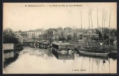 AK Rennes, Les Bords de l`Ille au Pont St Martin