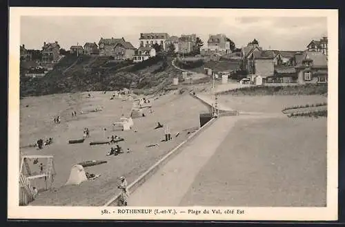 AK Rotheneuf, Plage du Val, côté Est