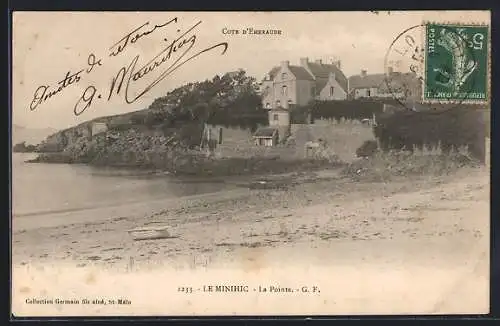 AK Le Minihic, La Pointe et plage calme en bord de mer