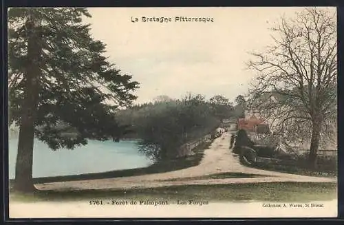 AK Paimpont, Vue pittoresque des Forges dans la forêt de Paimpont