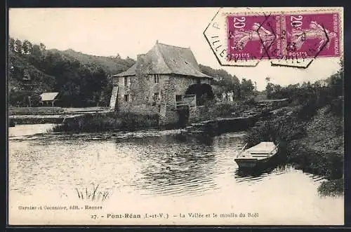 AK Pont-Réan, La Vallée et le moulin du Boël