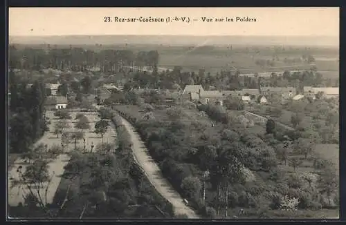 AK Roz-sur-Couesnon, Vue sur les Polders