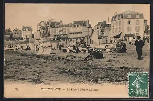 AK Rochebonne, La Plage à l`heure des Bains