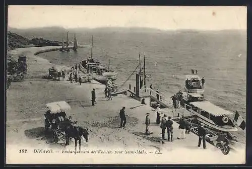 AK Dinard, Embarquement des vedettes pour Saint-Malo