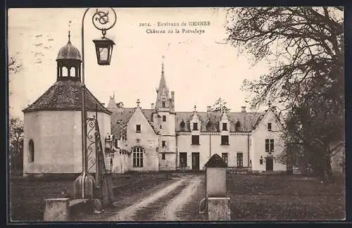 AK Rennes, Château de la Prévalaye au crépuscule