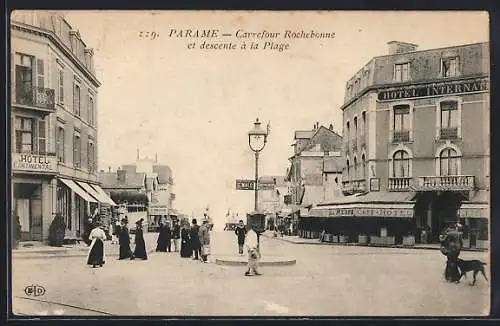 AK Paramé, Carrefour Rochebonne et descente à la Plage