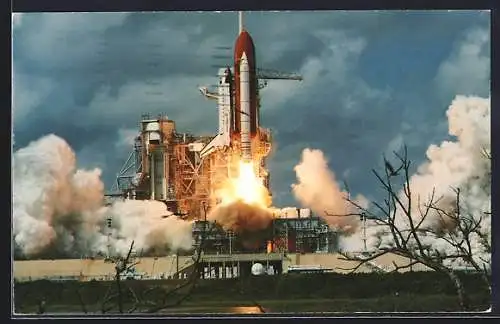 AK Kennedy Space Center, FL, STS 26-Rocket launches Discovery towards Earth`s orbit