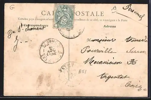 AK Saint-Chamant, Mairie et Écoles dans un cadre arboré