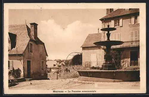 AK Meymac, La Fontaine monumentale