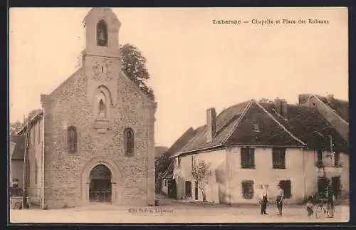 AK Lubersac, Chapelle et Place des Rébeaux