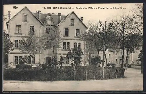 AK Treignac, École des Filles, Place de la République