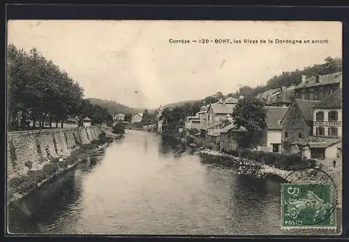 AK Bort, les rives de la Dordogne en amont