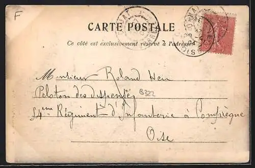 AK Objat, Vue de Labradie avec maisons traditionnelles et chemin rural