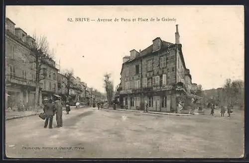 AK Brive, Avenue de Paris et Place de la Guierle