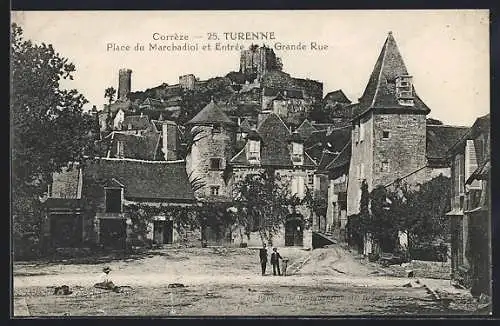 AK Turenne, Place du Marchadiol et Entrée de la Grande Rue