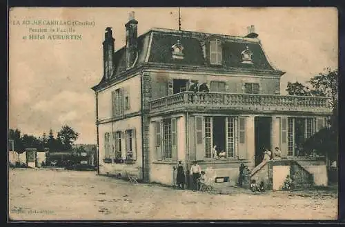 AK La Roche-Canillac, Pension de Famille et Hôtel Auburtin