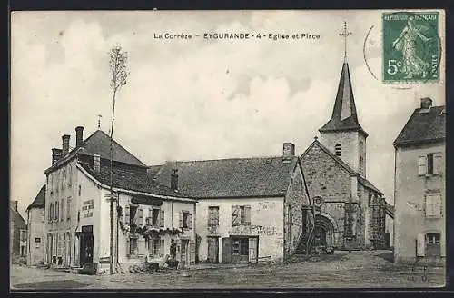 AK Eygurande, Église et Place