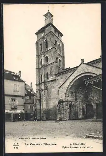 AK Beaulieu, Église Romane du XIIe siècle