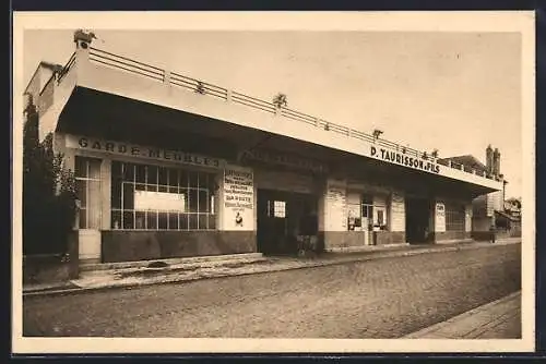 AK Brive, Établissement de la Société Taurisson & Fils, garde-meubles et déménagements