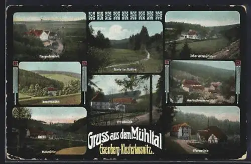 AK Eisenberg / Thür., Robertsmühle, Pfarrmühle, Naupoldsmühle