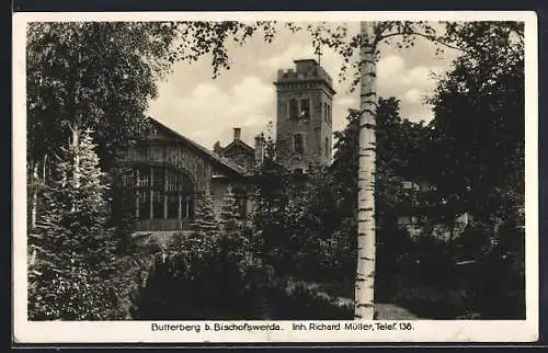 AK Bischofswerda, Butterberg Inh. Richard Müller