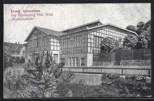 AK Bad Blankenburg /Thür. Wald, Evang. Allianzhaus, Konferenzhalle