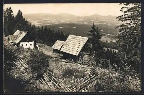 AK Kindberg, Gasthaus Alpel von Joh. Reennich am Herzogberg