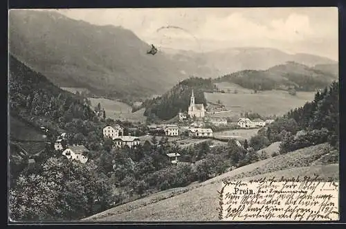 AK Prein, Teilansicht mit Bergen