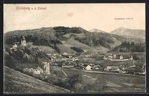 AK Kirchberg a. d. Pielach, Panorama mit Hohenstein