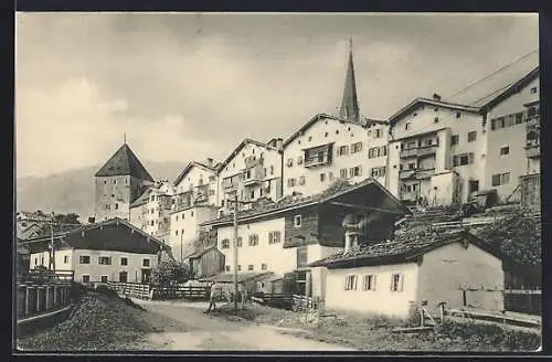 AK Kitzbühel, Strassenpartie mit Anwohner