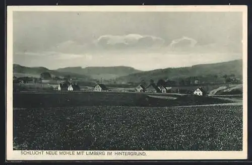 AK Limberg, Schlucht Neue Mühle mit Limberg im Hintergrund