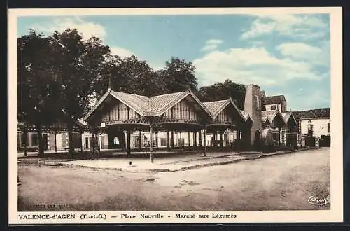 AK Valence-d`Agen, Place Nouvelle, Marché aux Légumes