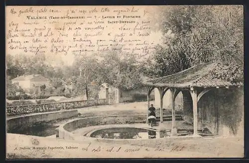 AK Valence, Lavoir et Fontaine Saint-Bernard