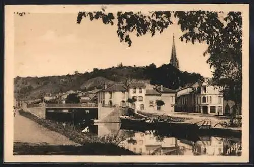 AK Moissac, Bassin du Canal et Pont des Marronniers